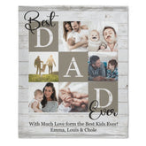 Best Dad Ever Photo Blanket - Gift for Dad - Lovscape